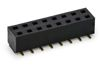 SMD Buchsenleiste 2,54 mm 2-reihig 180°, beidseitig steckbar